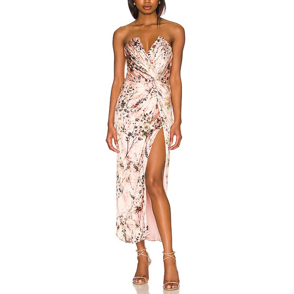 Katie May 'Come On Home' Pink Satin Dress Size XS - Picture 1 of 4